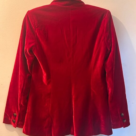 Free People MINKPINK Rich Ruby Velvet Lined Injection Blazer - Picture 15 of 16